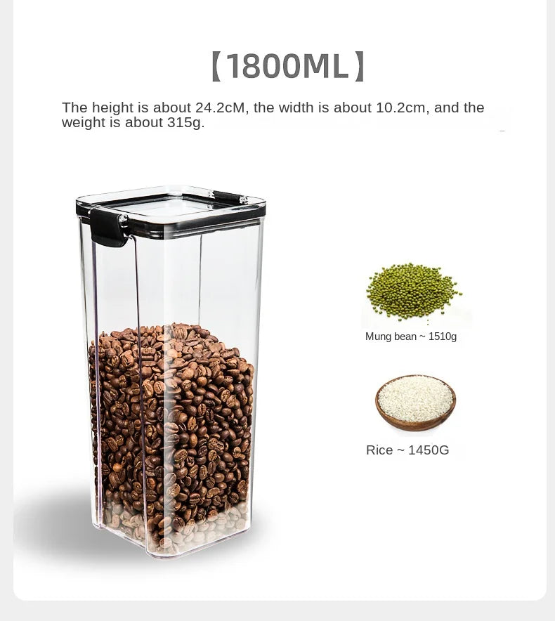 Sealed Jars Kitchen Grain Storage Organizer
