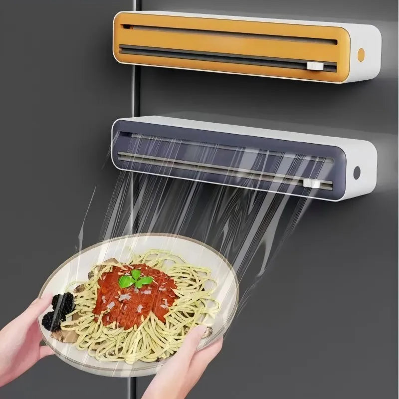 Large Size Plastic Wrap Dispenser with Cutter,