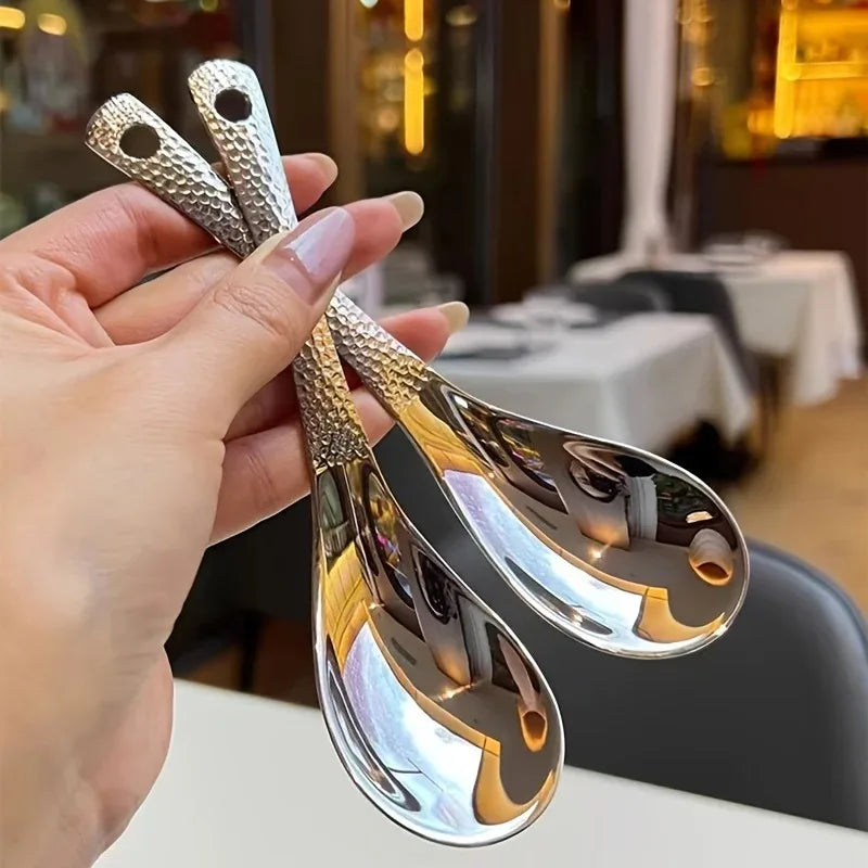 2pcs Stainless Steel Spoon Set-