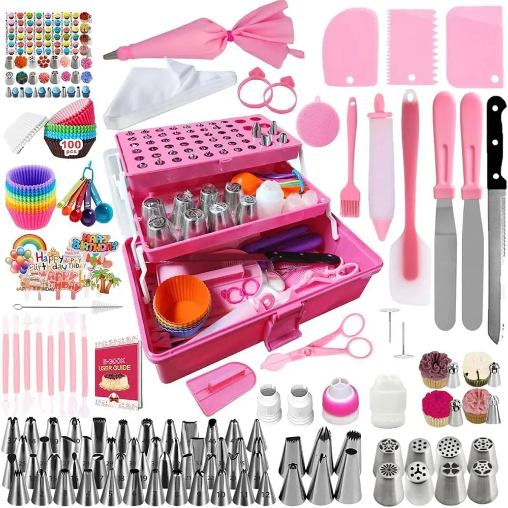 359pcs Cake Decorating Baking Supplies Set, with 66 Tip Baking Set