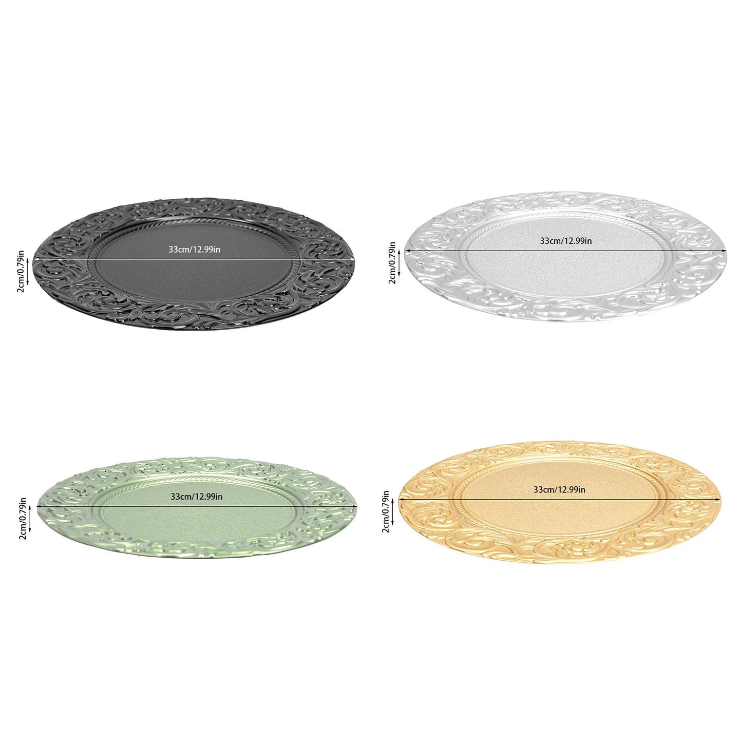 Charger Plates 100-Piece Set