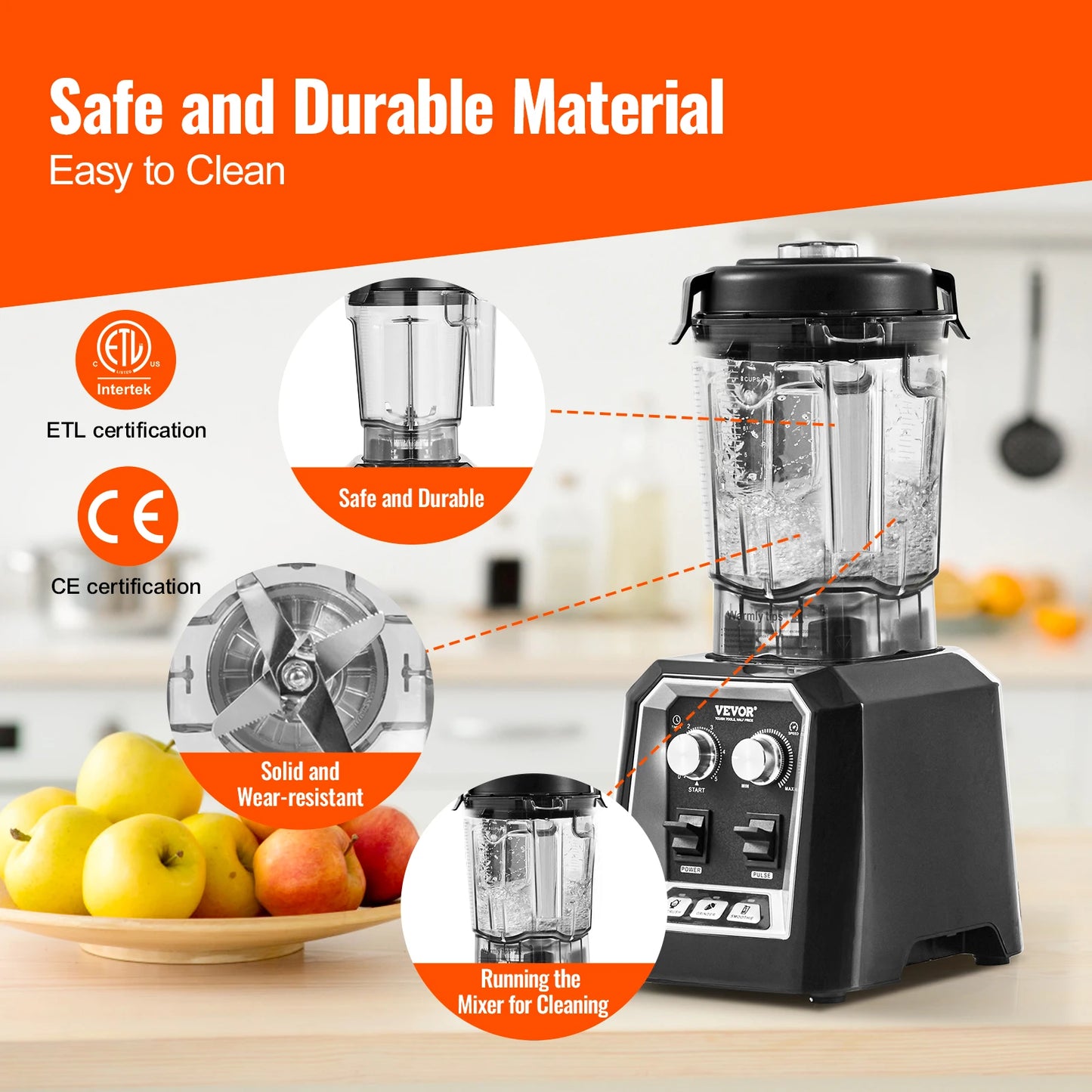2L Smoothie Blender Professional