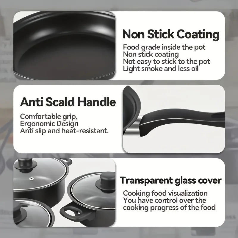 13-Piece Nonstick Cookware