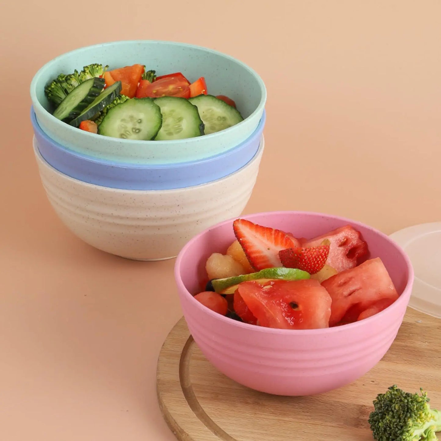 4-piece non fragile grain bowl set -24 ounce