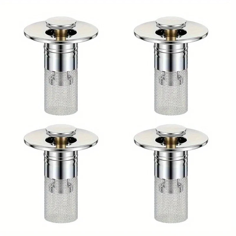 4/6/10pcs Stainless Steel Sink Plugs,