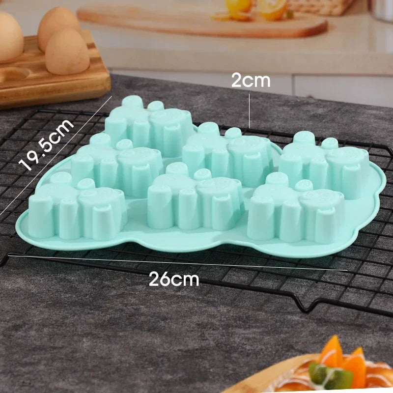 3D Lovely Bear Cake Mold