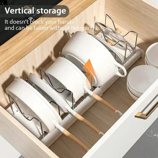 Pull-Out Pot And Pan Organizer, Kitchen Cabinet Drawer
