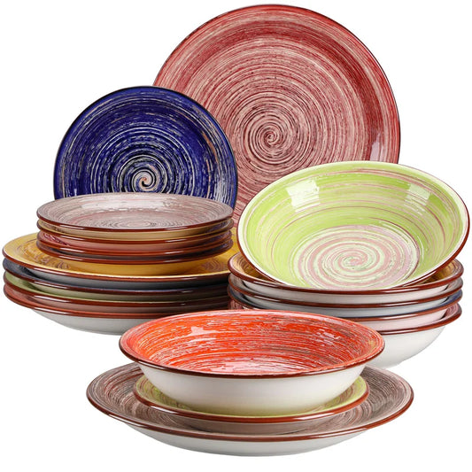18Piece Stoneware Tableware Set