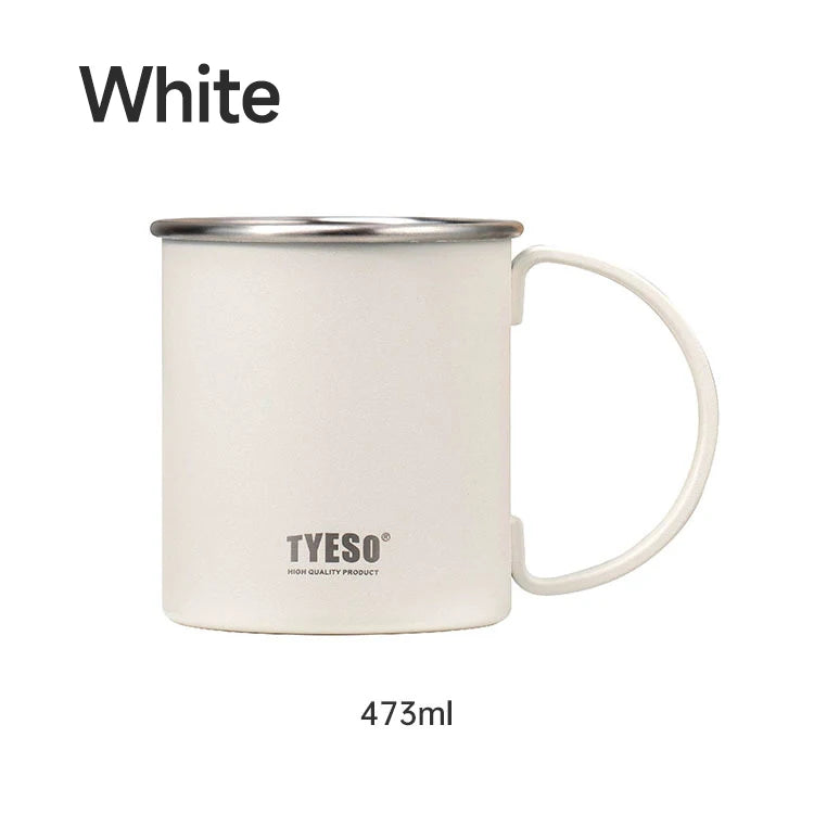 Tyeso Anti-scalding 304 Stainless Steel Cups Plastic Handle