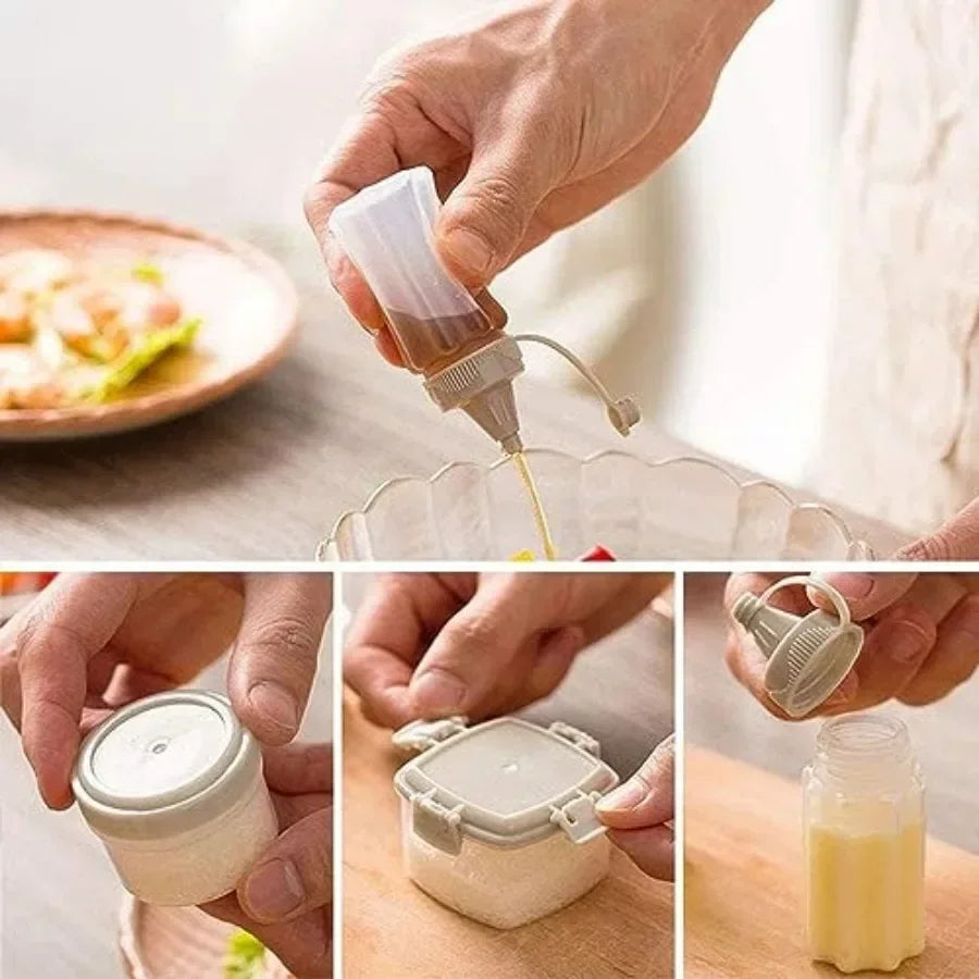 4pcs Mini Jam Squeeze Bottle