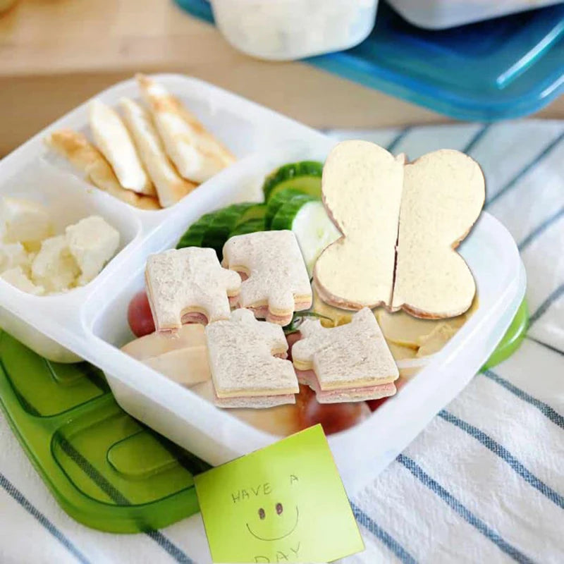 Sandwich Cutters Set for Food Cookies Bread
