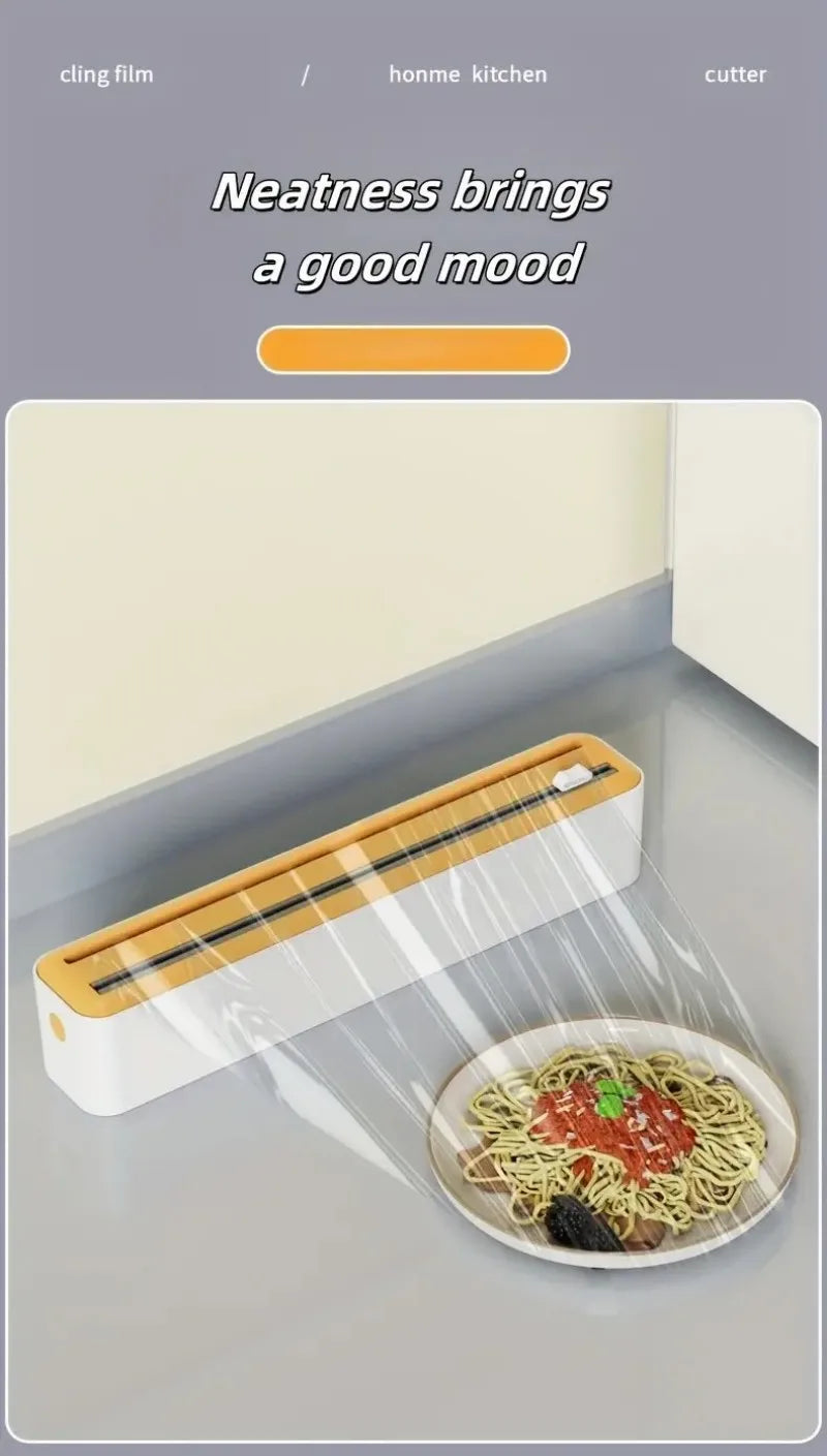 Large Size Plastic Wrap Dispenser with Cutter,