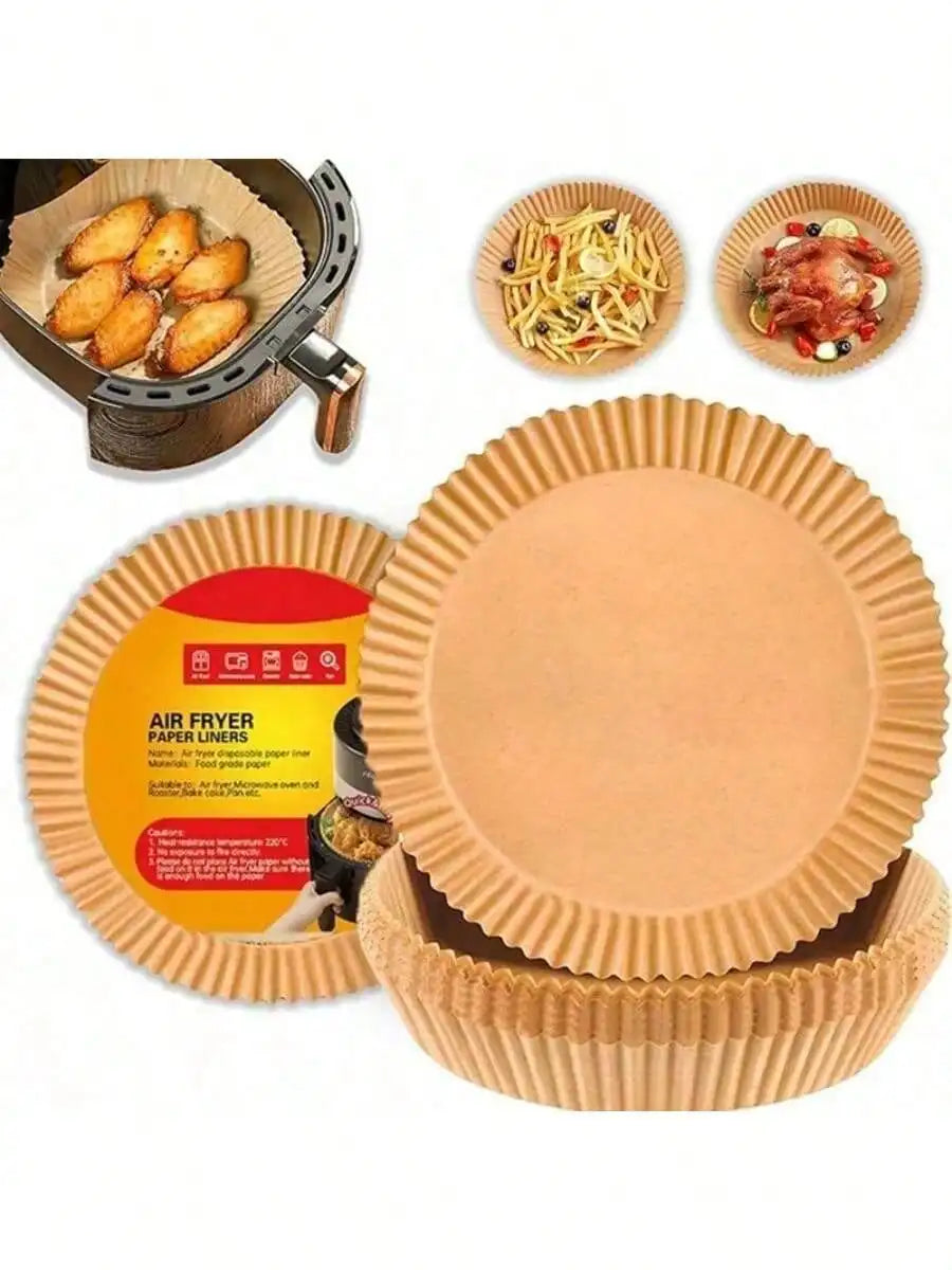 100/50pcs Disposable Square & Round Air Fryer Baking Paper,