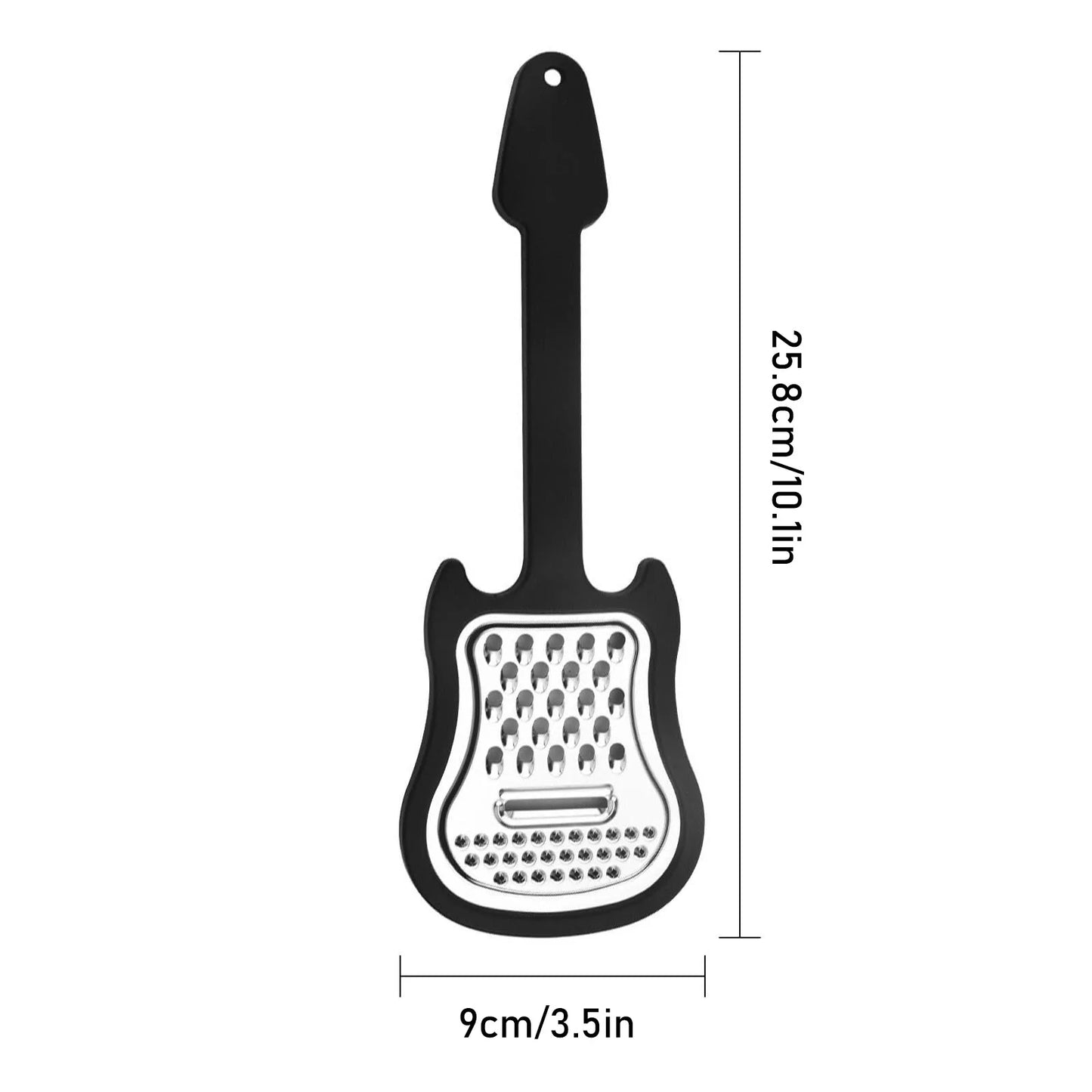 Stainless Steel Cheese Grater | Food Grater And Chopper Guitar Design | Kitchen Handheld Grater | Comfort Grip Kitchen Food Grat