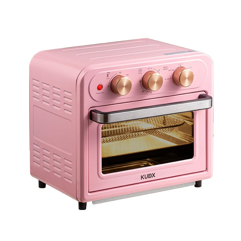 15L Visible Air Fryer Oven Retro Pink