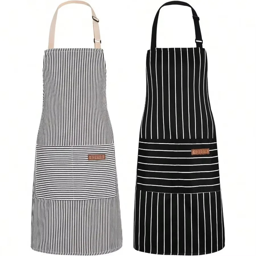Striped Breathable Kitchen Apron