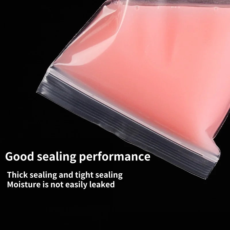 200/100PCS Transparent Zip Bags Food