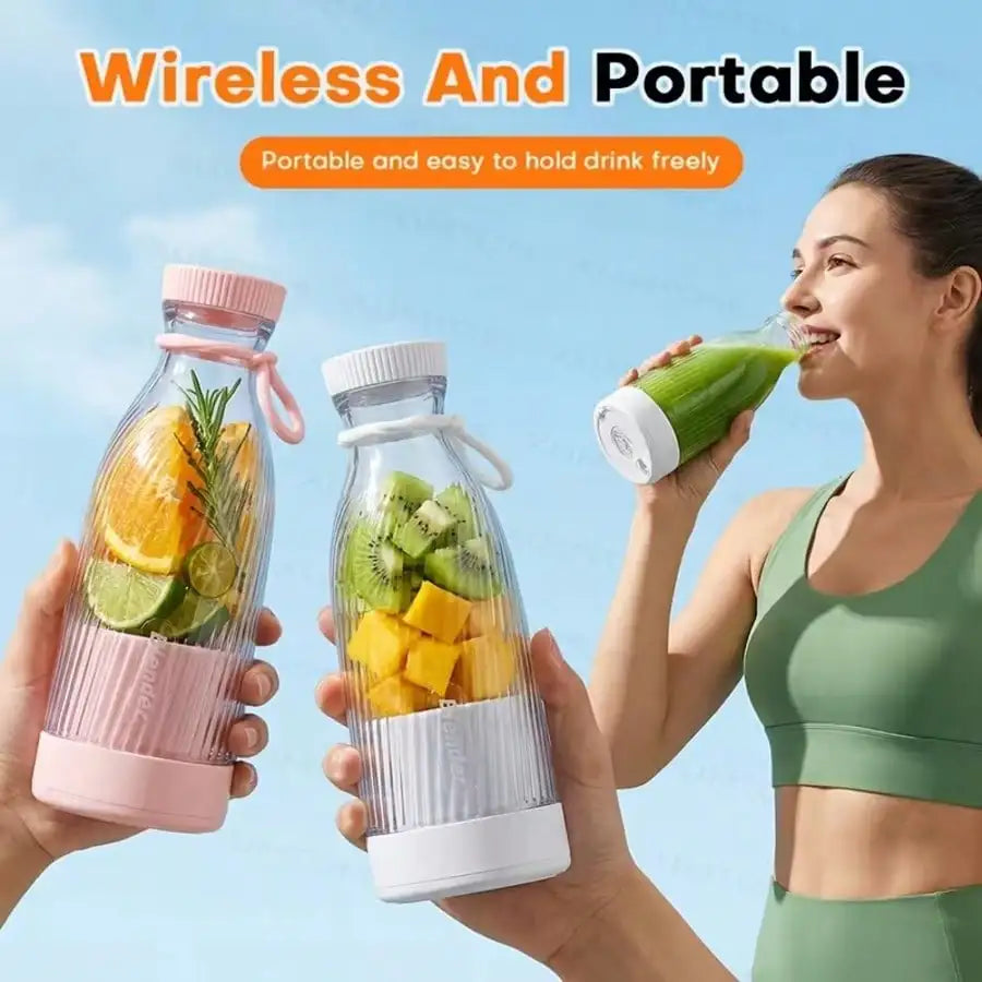 2-In-1 Portable Blender And Juicer, USB Rechargeable,