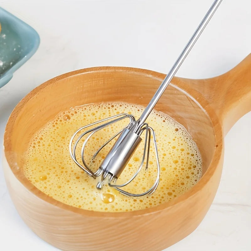 Stainless Steel Rotary Egg Beater