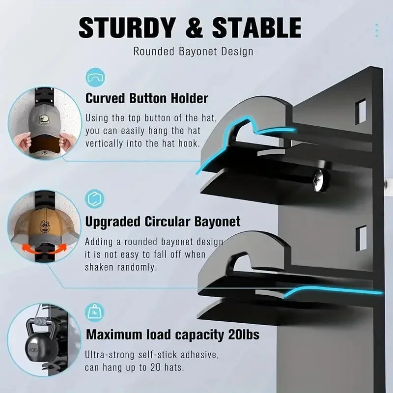1Pcs Closet Hat Rack