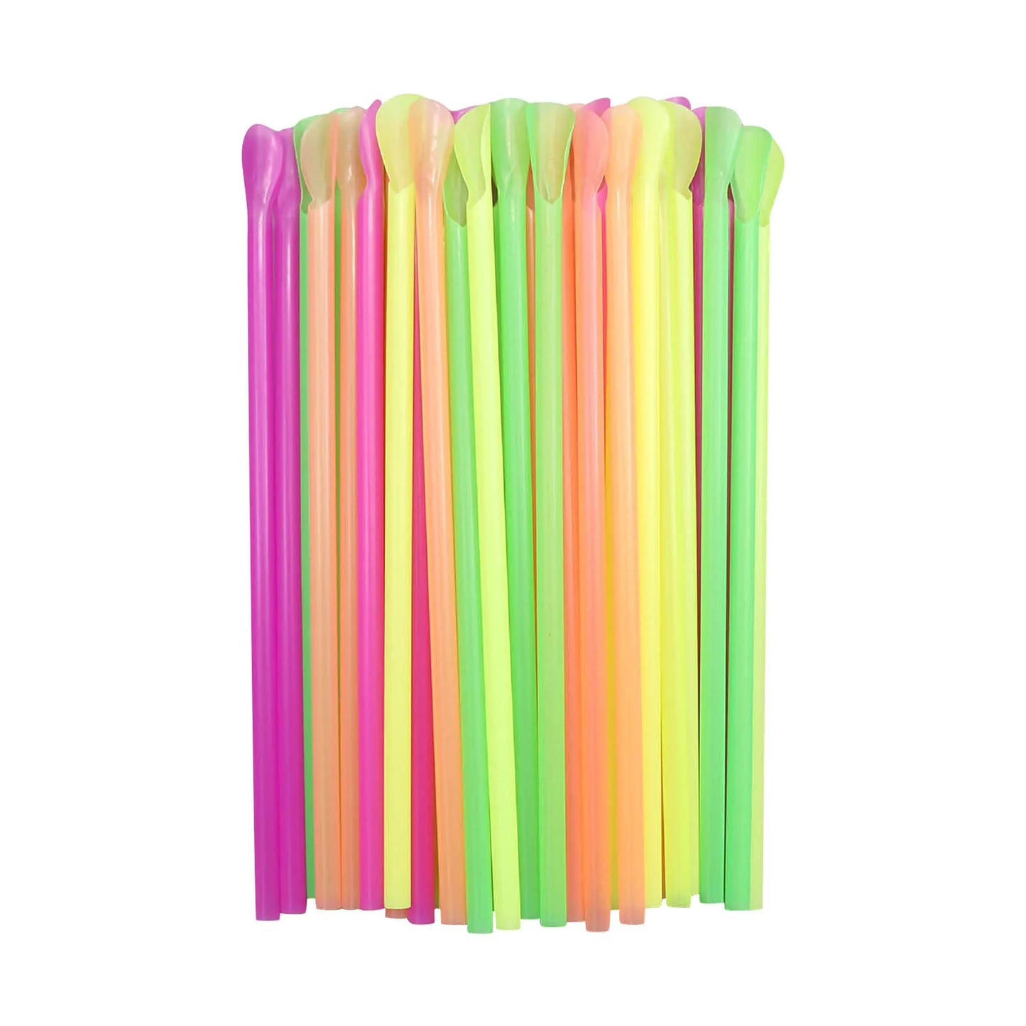 Straws With Snow-Cone Spoon