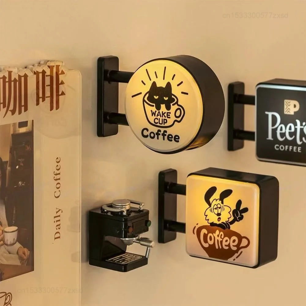 Retro Coffee Corner Creative Atmosphere Light