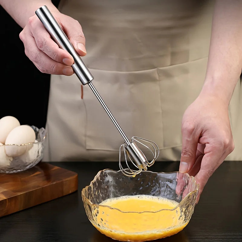 Stainless Steel Rotary Egg Beater