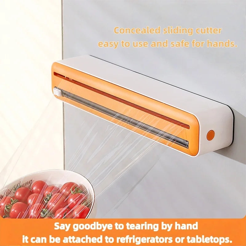 Large Size Plastic Wrap Dispenser with Cutter,
