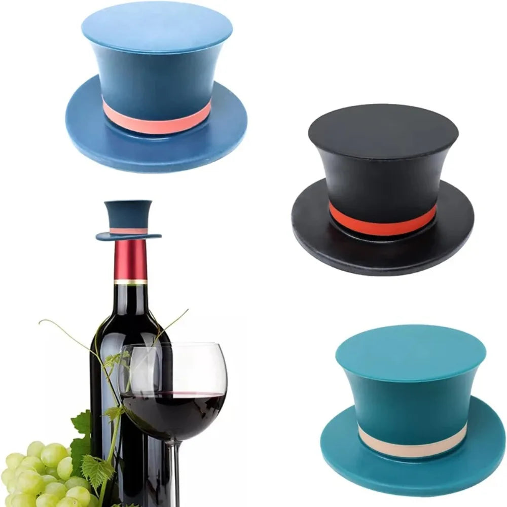 Funny Creative Hat & Poker Shape Wine Stopper