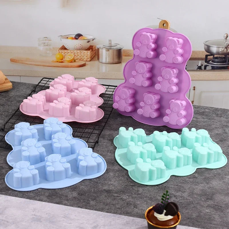 3D Lovely Bear Cake Mold
