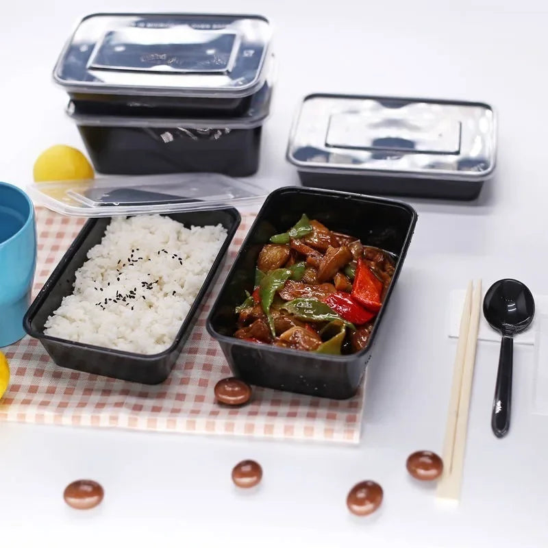 10PCS Disposable Food Box with Lid