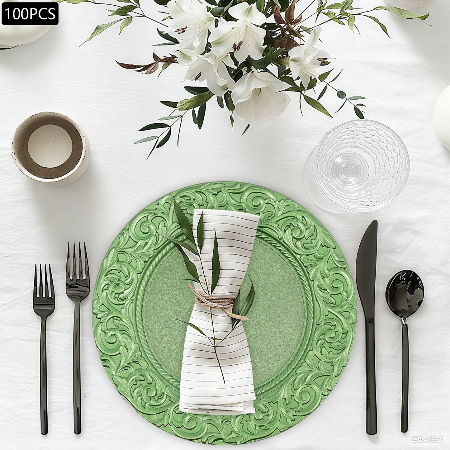 Charger Plates 100-Piece Set