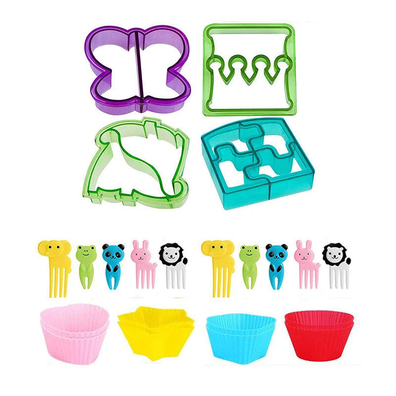Sandwich Cutters Set for Food Cookies Bread
