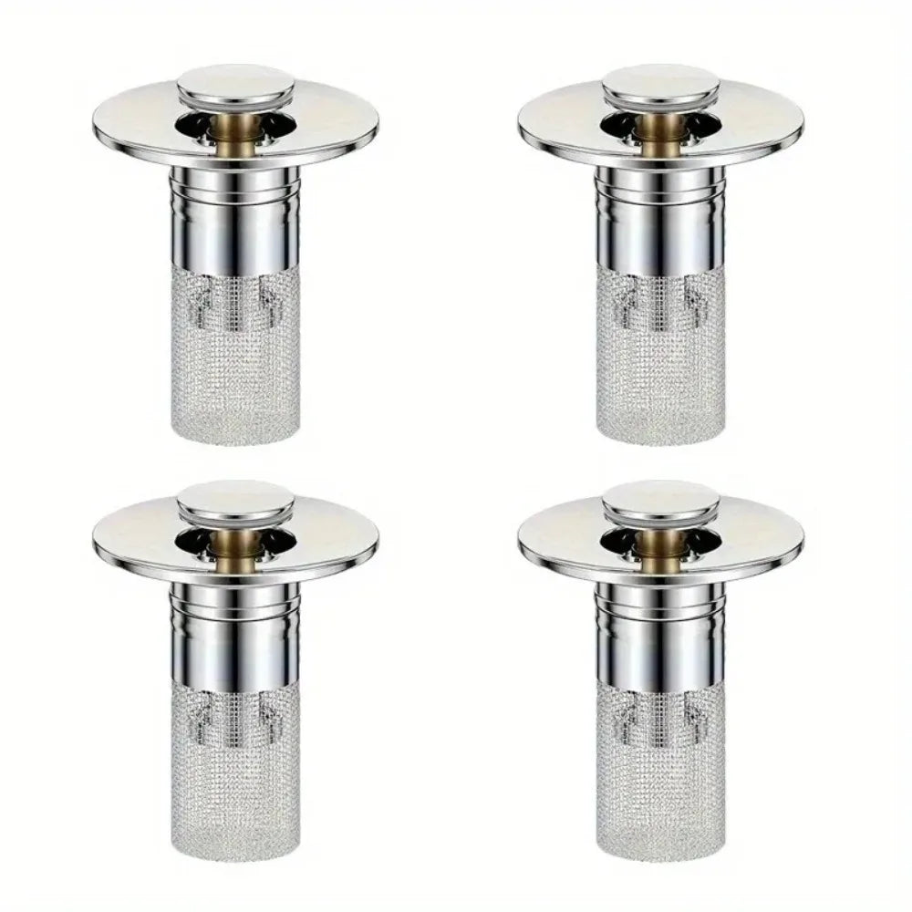 4/6/10pcs Stainless Steel Sink Plugs,