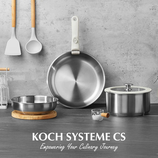 KOCH SYSTEME CS Stainless Steel Pots and Pans Set,