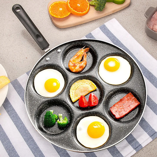 【New】7 Holes Frying Pan