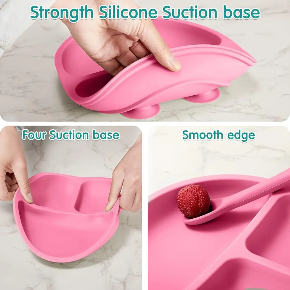 12 Pcs Silicone Bowl with Suction