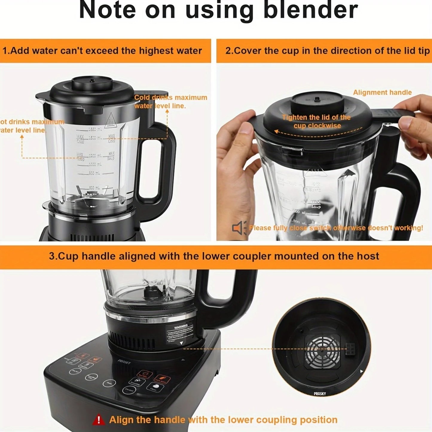 2400W Heating Blender