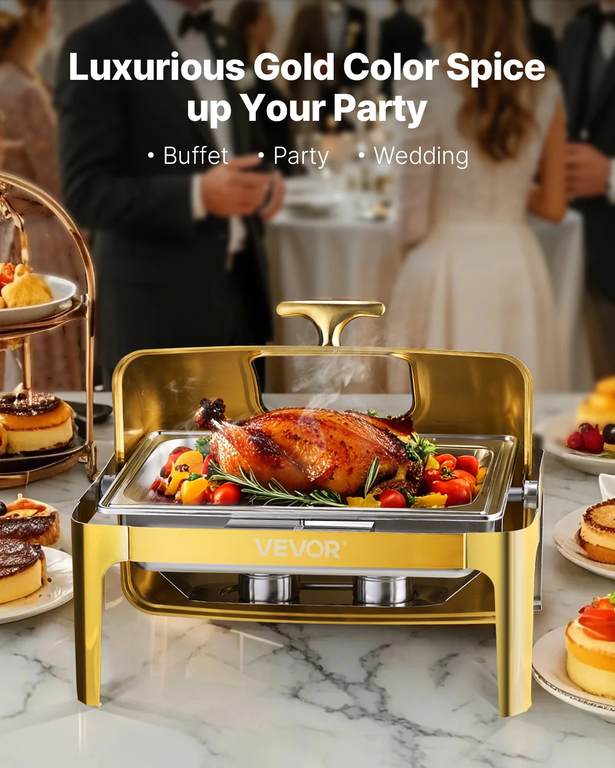 9Qt Roll Top Chafing Dish Buffet