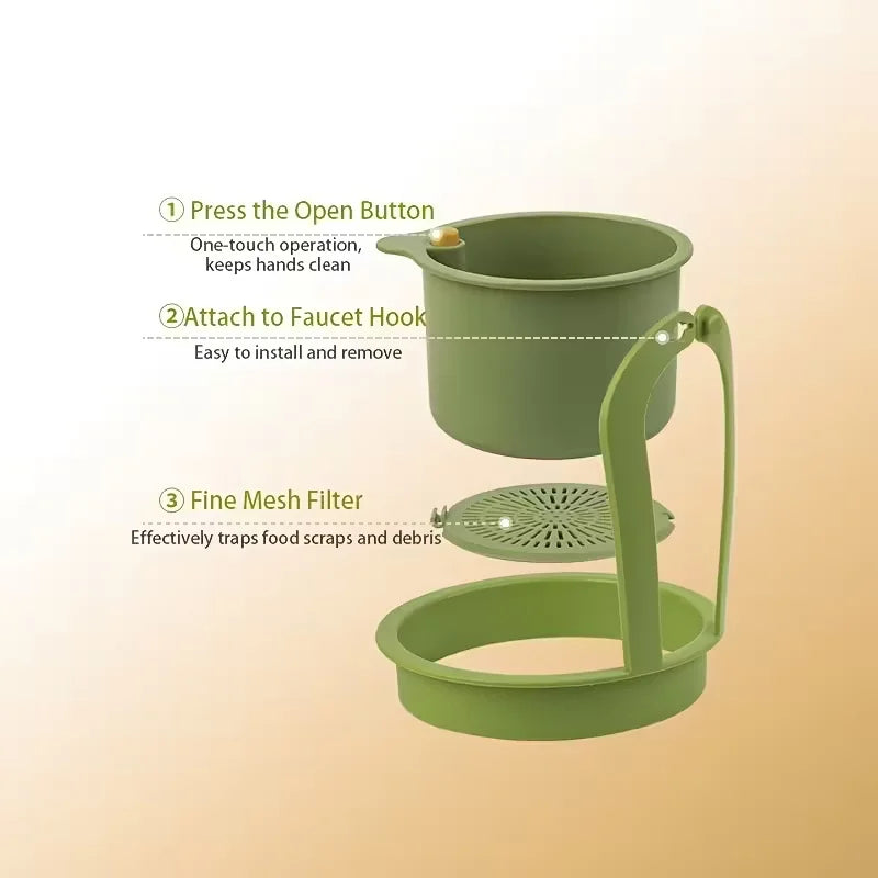 Press-Type Drain Basket: