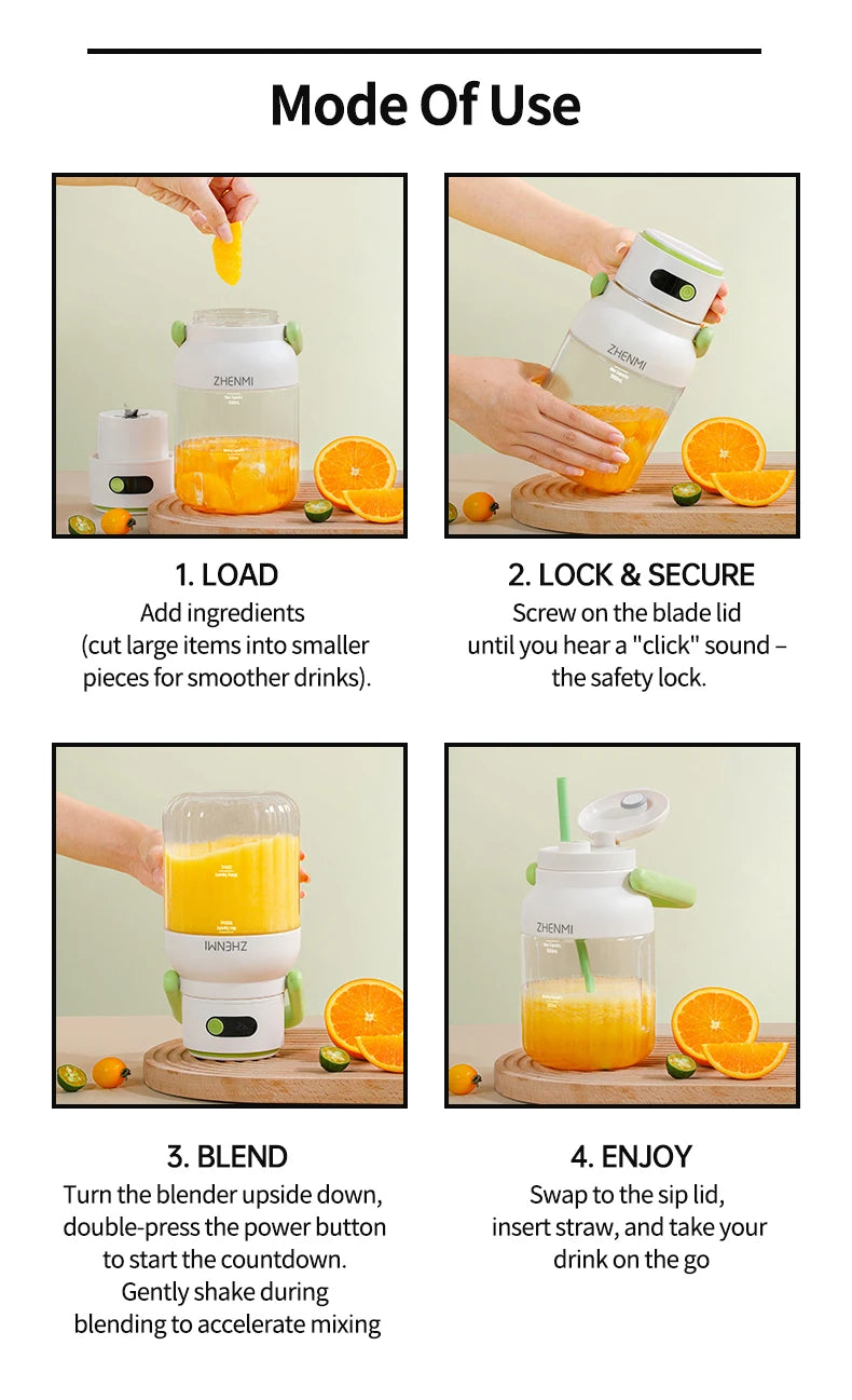 Blender for Shakes & Smoothies!  USB Rechargeable,
