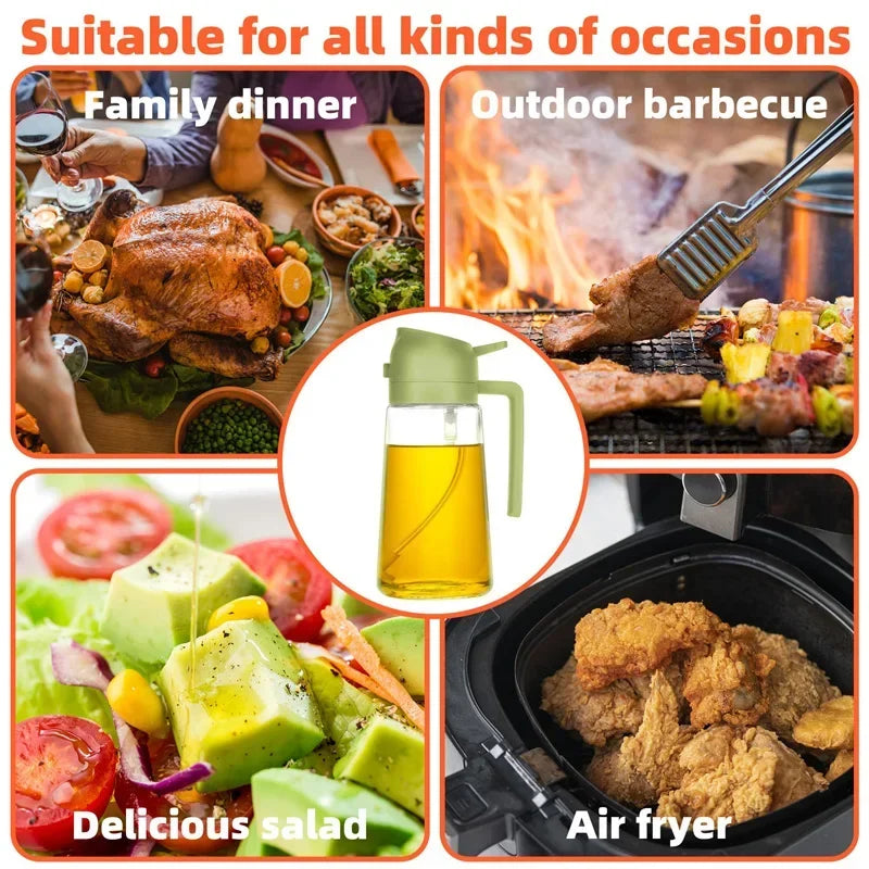 Pour and Spray Oil Dispenser Bottle