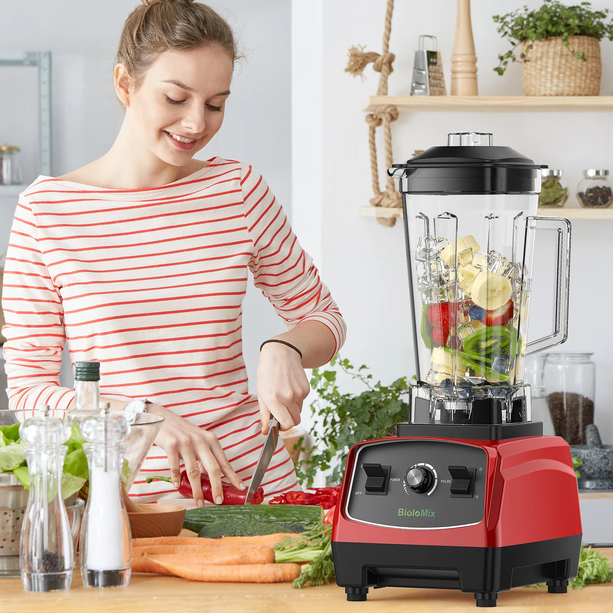 BPA Free 3HP 2200W Heavy Duty Commercial Grade Blender