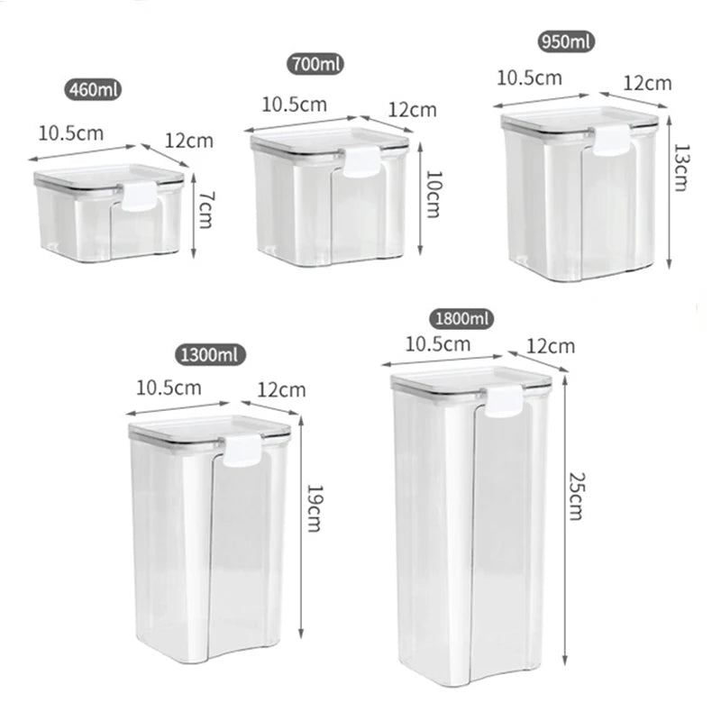 Sealed Jars Kitchen Grain Storage Organizer