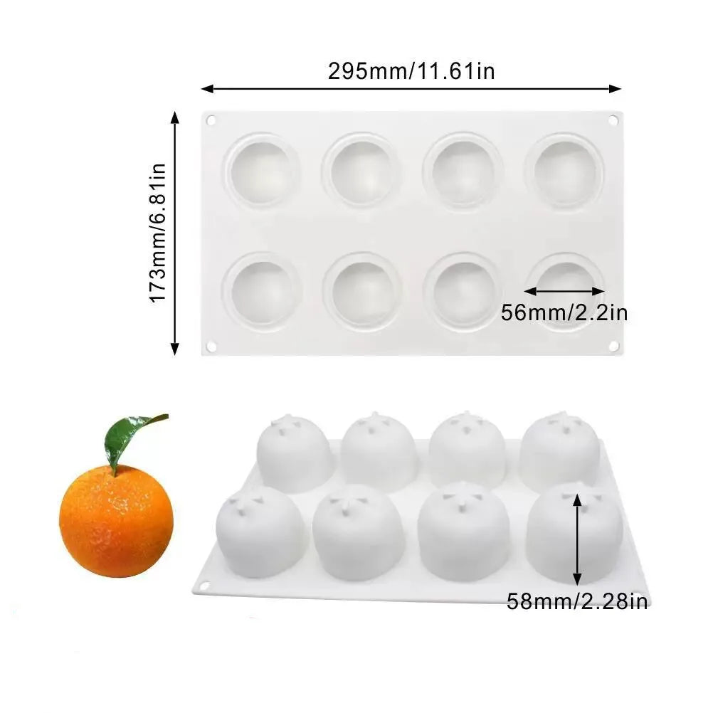Pineapple Pear Peach Fruit Series Cake Silicone Mold