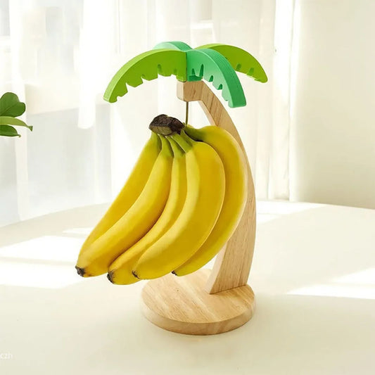 Wooden Banana Rack Hanging Kitchen Rack