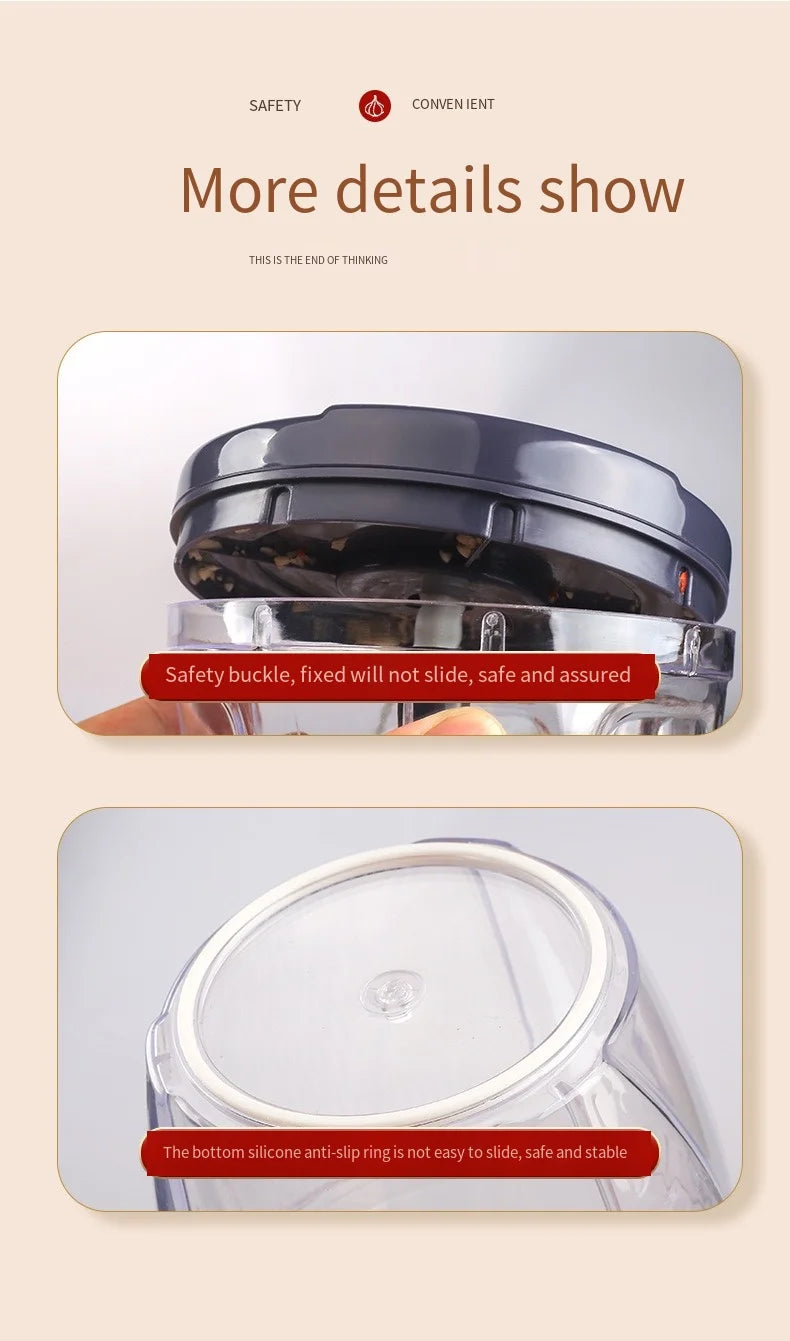 Food blender stainless steel garlic crusher