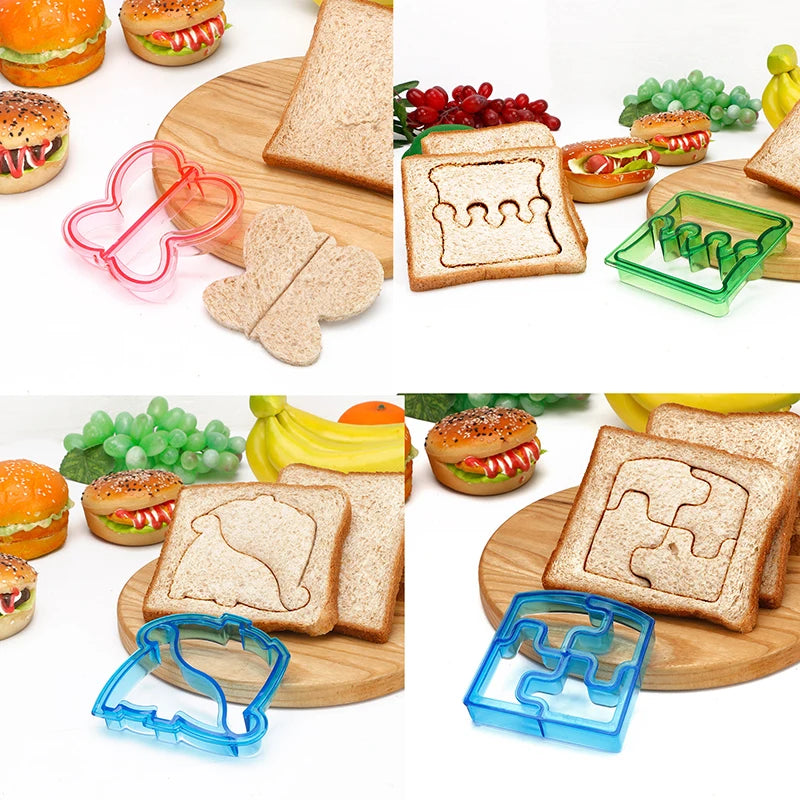 Sandwich Cutters Set for Food Cookies Bread