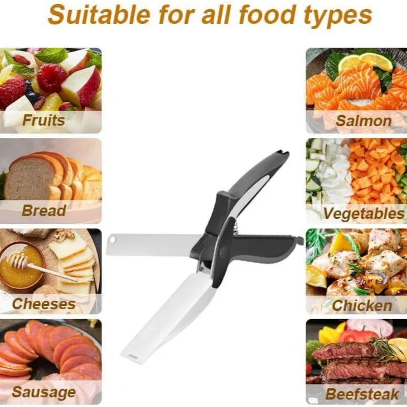 2 in 1 Kitchen Scissors for Food