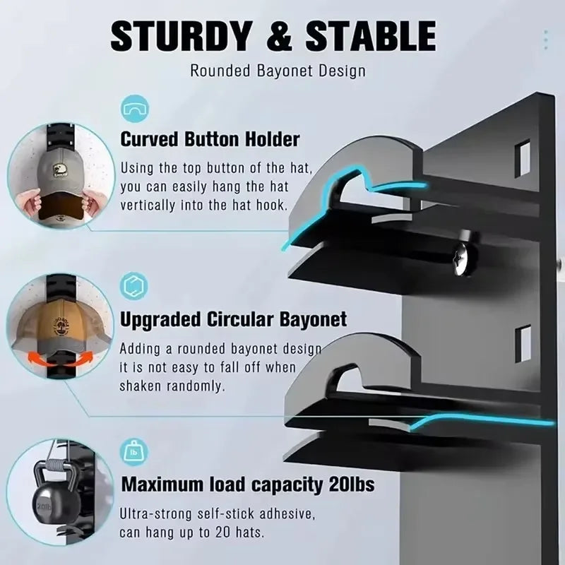 1Pcs Closet Hat Rack